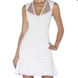 Herve Leger Natalija Mesh Dress